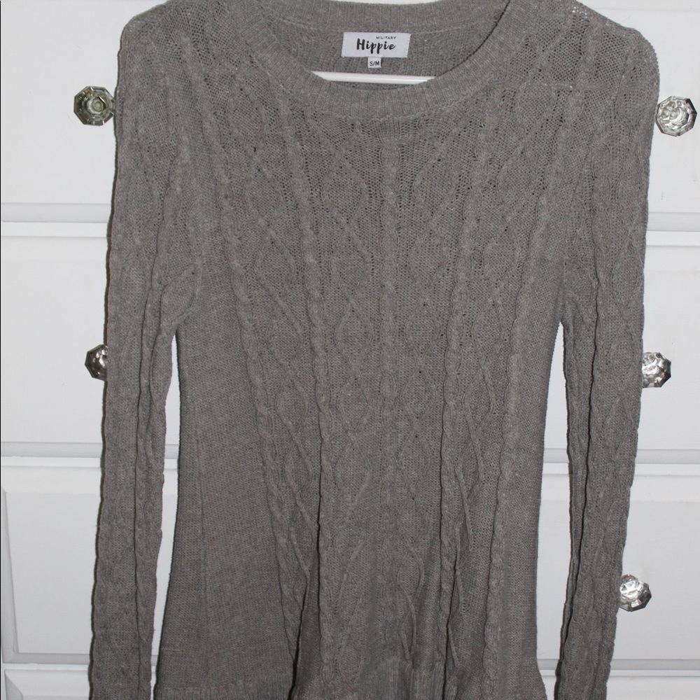 sweater with tulle at bottom (couldn’t fit in pic)